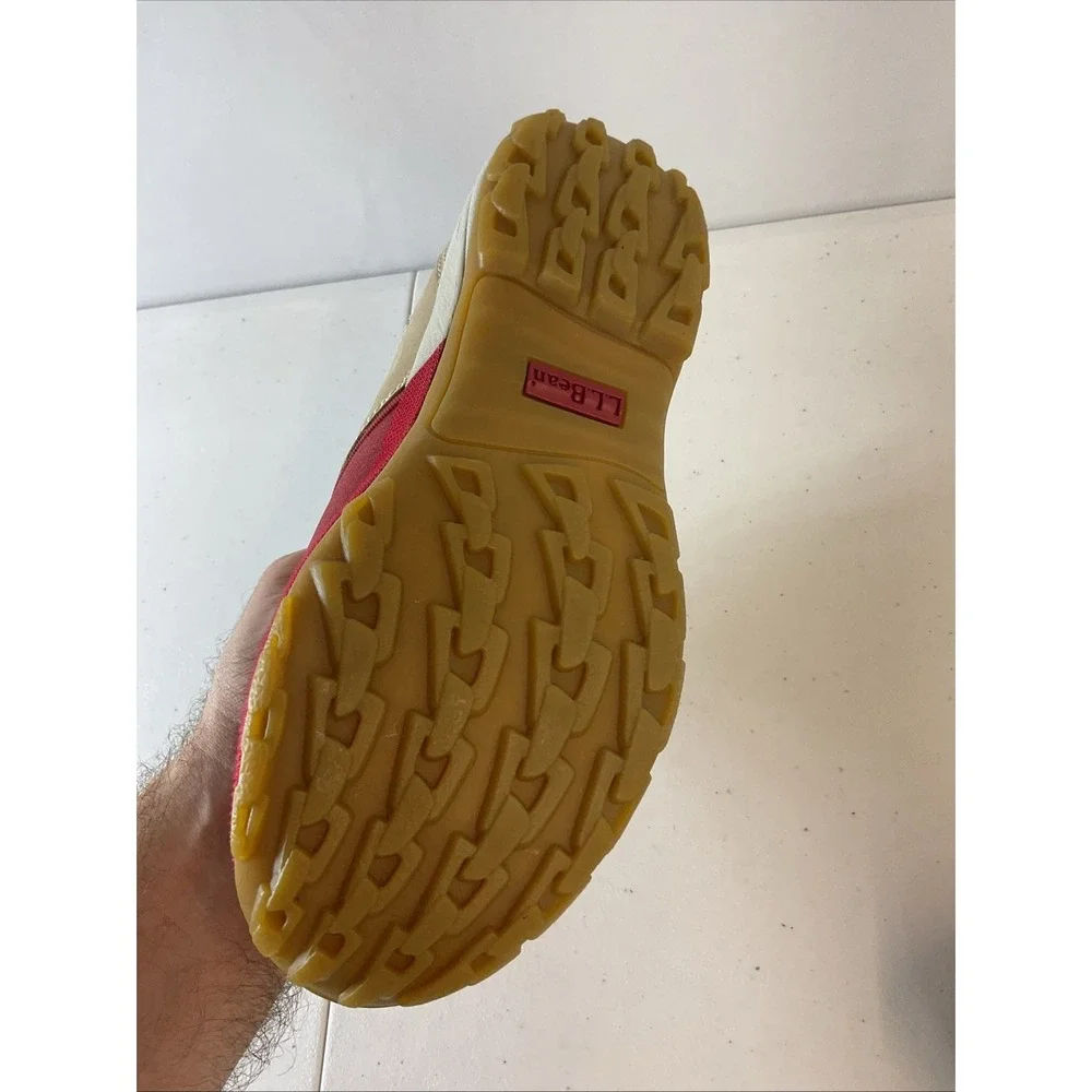 LL Bean Boots Storm Chaser‎ Slip On Boots Women's Size 9.5 Waterproof Shoes red
